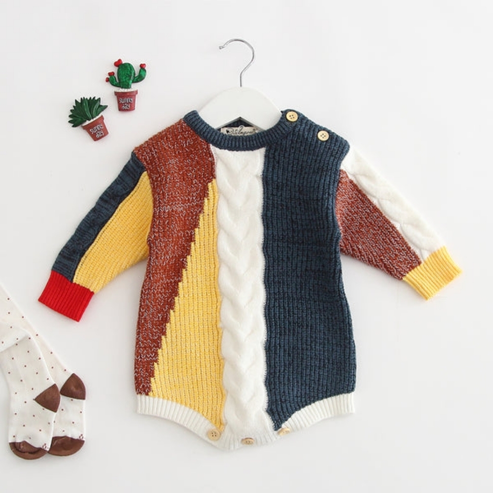 Cable Knit unisex romper